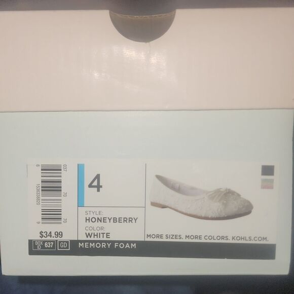 NWT SO Honeyberry Girl's Flats size 3 - Picture 5 of 5